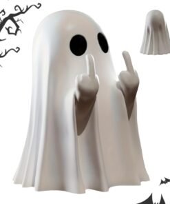Halloween Ghost Figurine Ghost Decor, Funny Ghost Statue, Cute Ghost Figurine, Ghost Statue Halloween Decoration for Gift Props Tabletop Home Decor New Year's Gifts