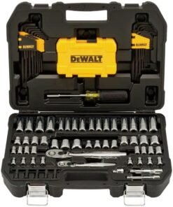 Mechanics Tools Kit and Socket Set, 1/4" & 3/8" Drive, SAE, 108-Piece (DWMT73801)
